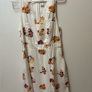 Nicole Miller white Floral Midi Dress